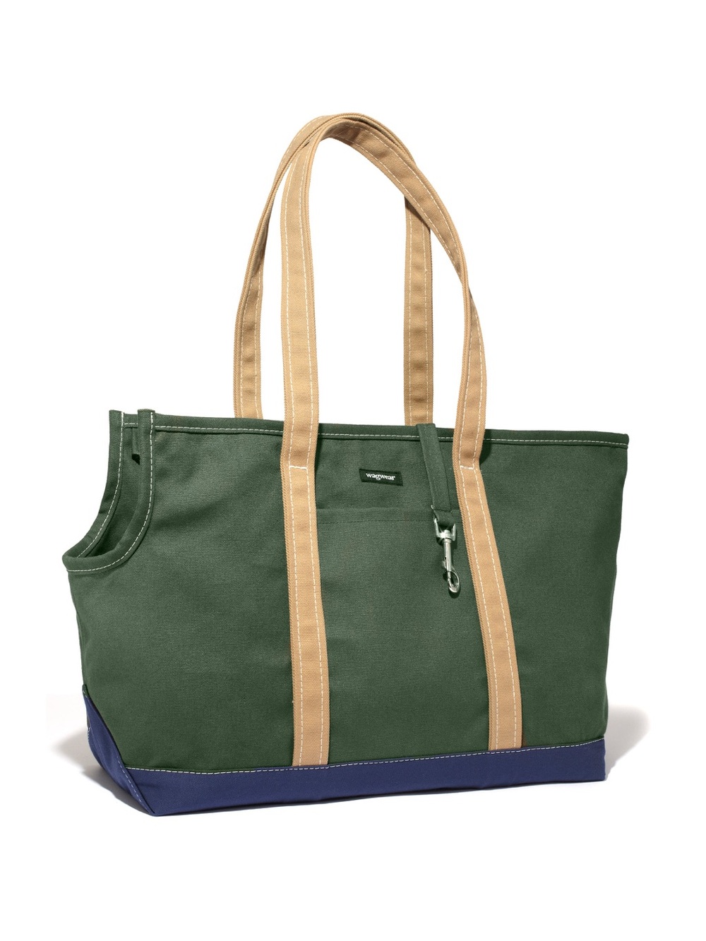 Wagwear tote carrier Green/Navy